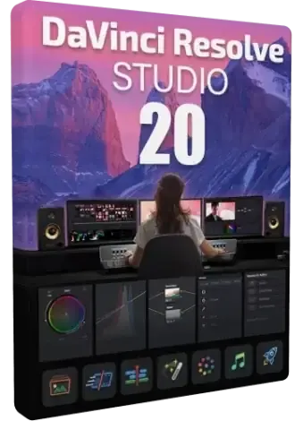 Иконка Blackmagic Design DaVinci Resolve Studio 20.0B Build 23 Public Beta 1 (x64) Portable by 7997 [Multi Ru]