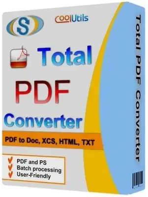 Иконка Coolutils Total PDF Converter 6.1.0.135 RePack (2017) Русский Английский
