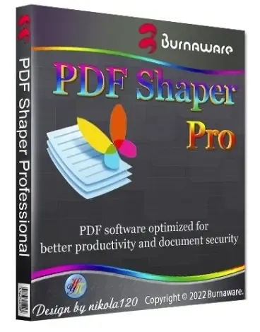 Иконка PDF Shaper Professional 12.9 RePack (& Portable) by Dodakaedr [Ru En]