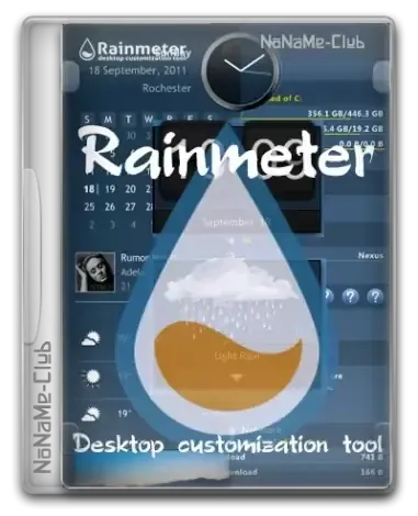 Иконка Rainmeter 4.5.20 Build 3803 + Portable [Multi Ru]